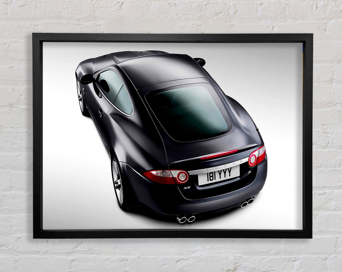 Jaguar Rear View Framed Wall Art