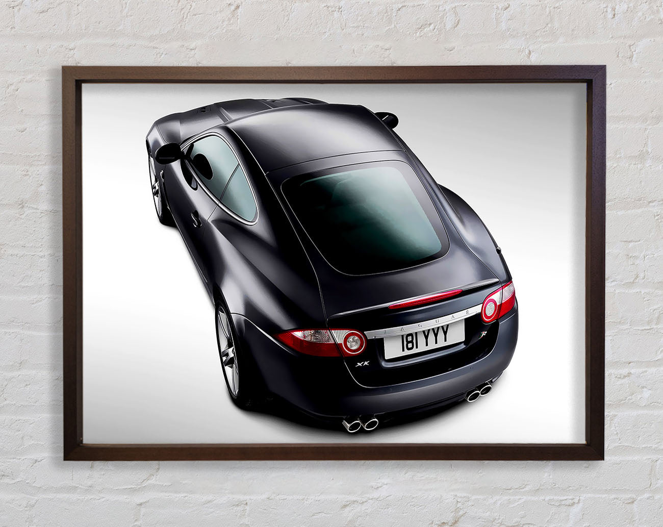 Jaguar Rear View Framed Wall Art