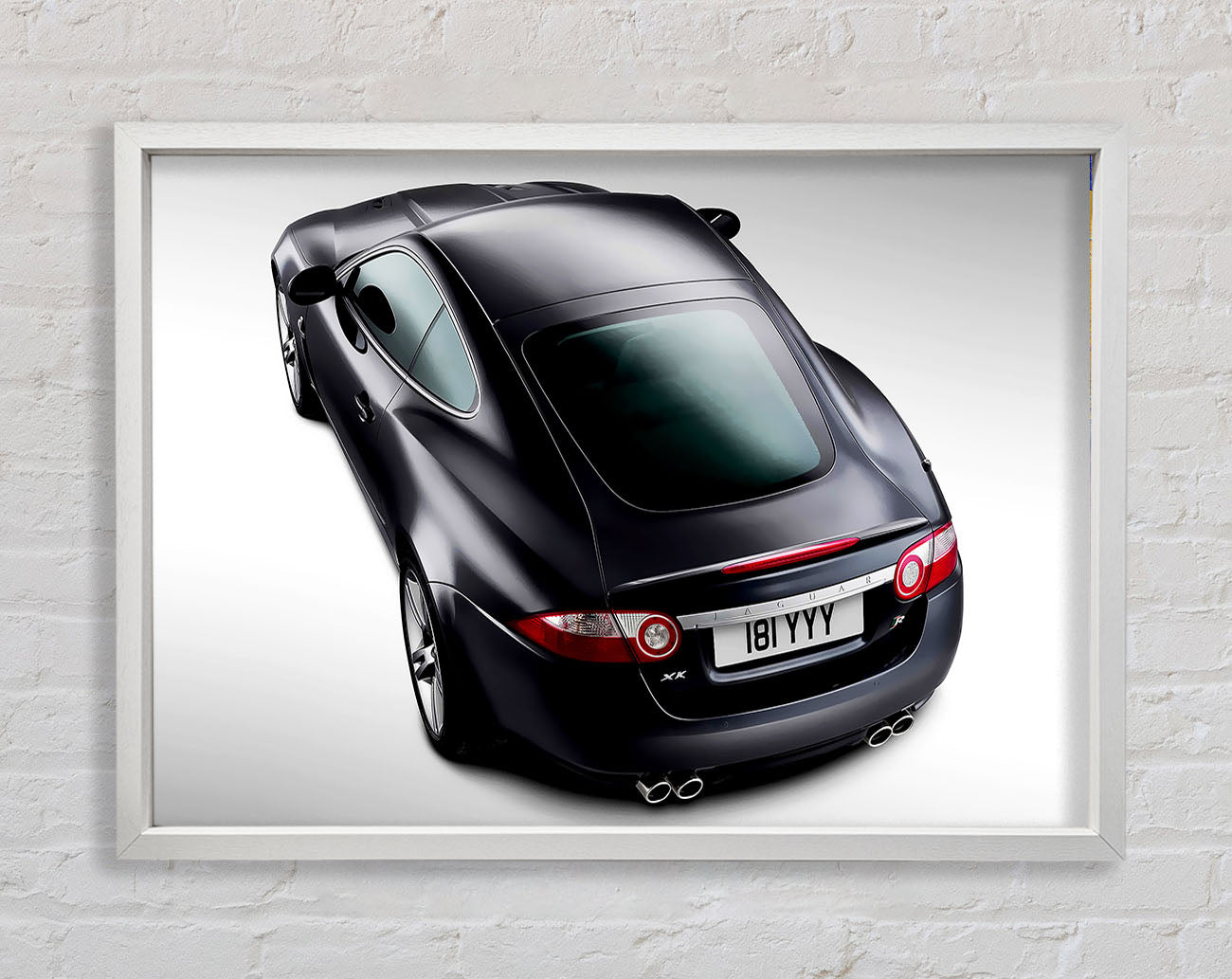 Jaguar Rear View Framed Wall Art