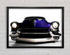 American Muscle Car Purple Framed Wall Art
