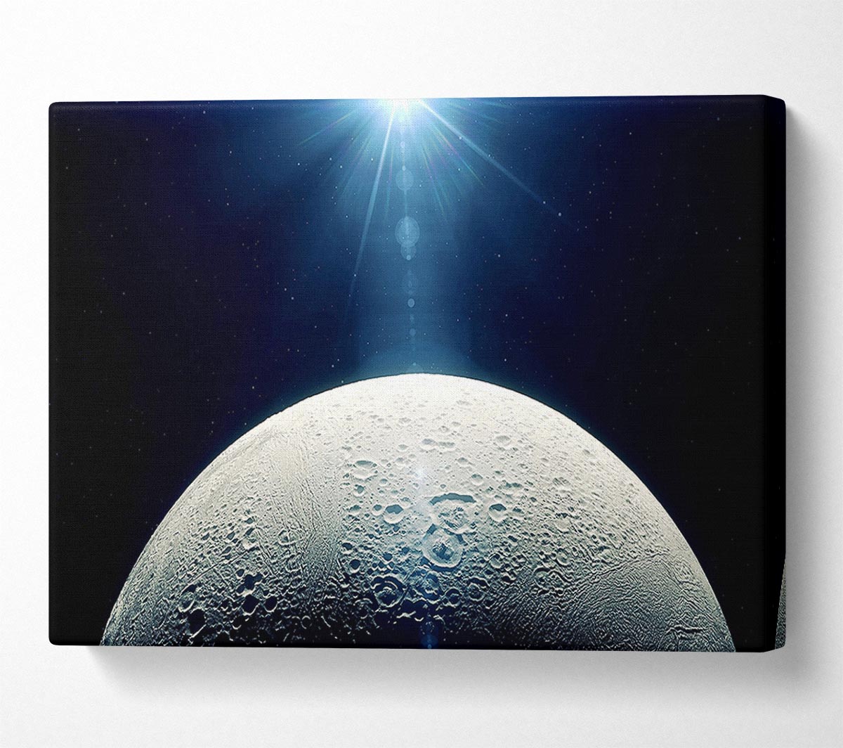 Moon In Space Canvas Wall Art
