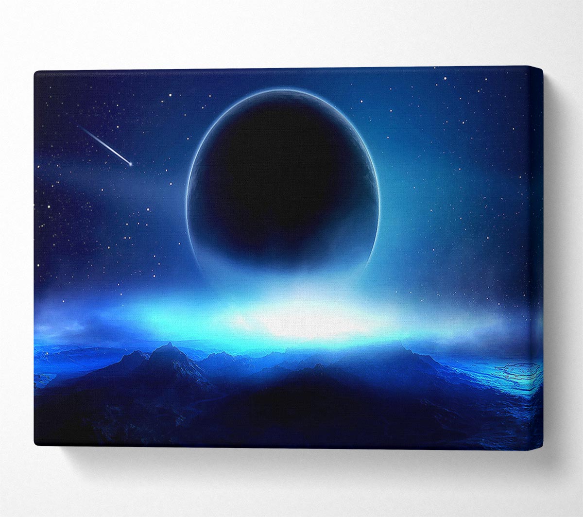 Universe From The Blue Planet Canvas Wall Art
