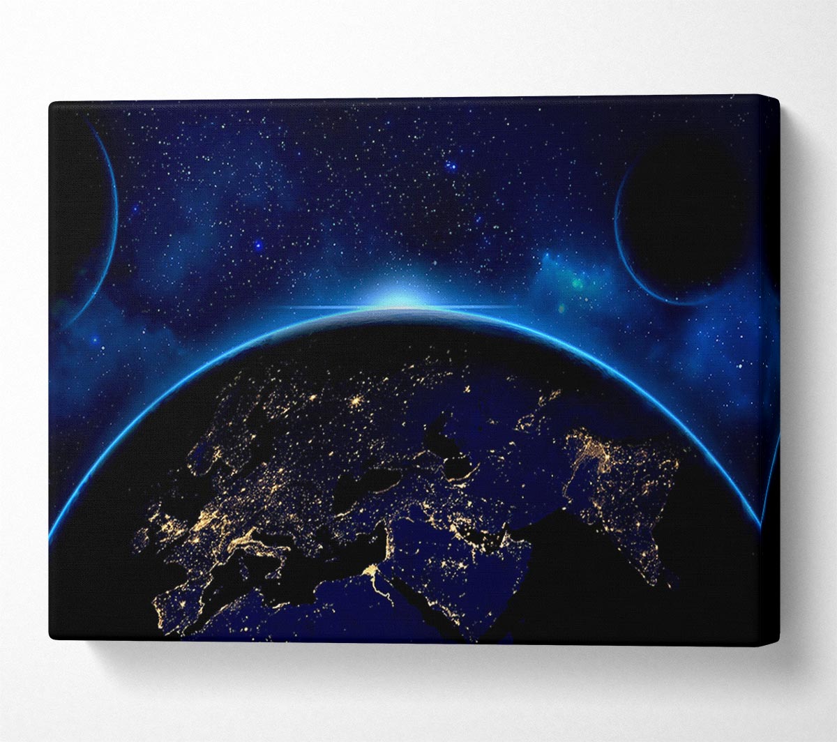 Blue Space Canvas Wall Art