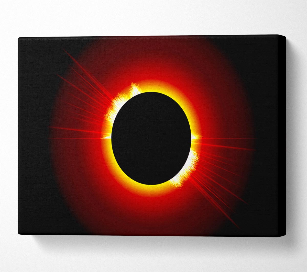 Stunning Fire Sun Eclipse Canvas Wall Art
