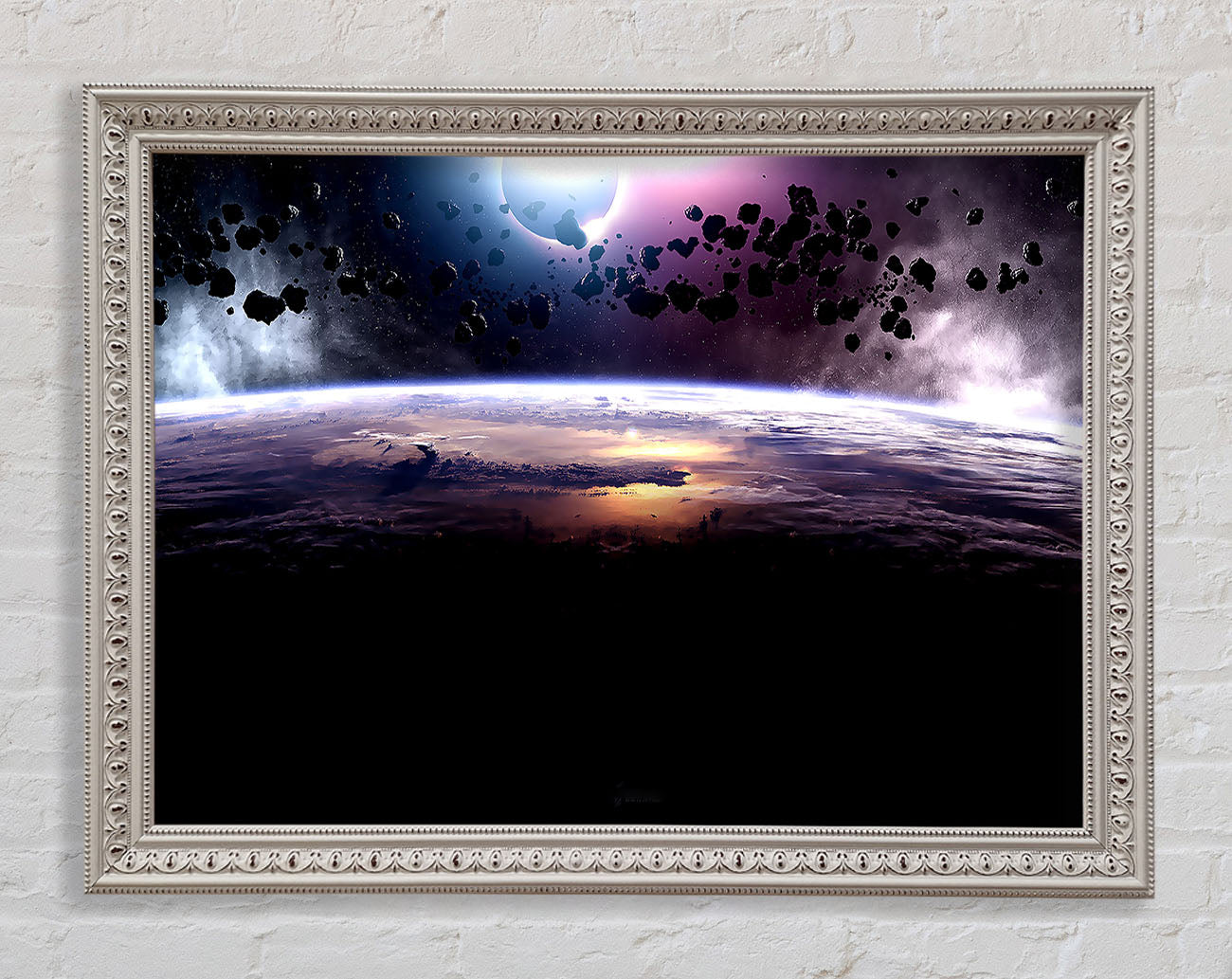 Asteroids Eclipse Framed Wall Art
