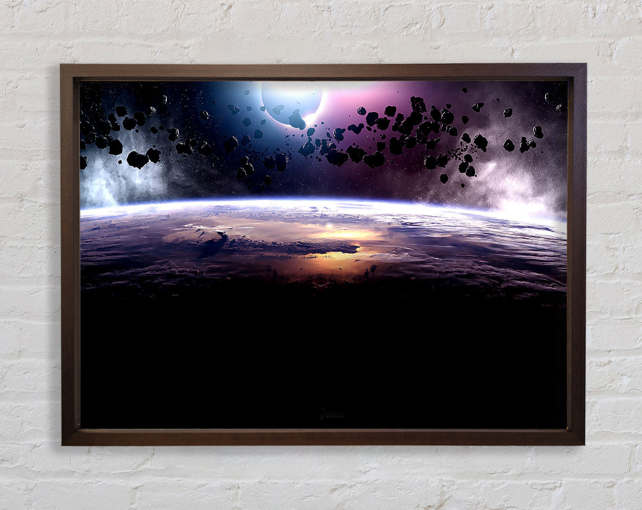 Asteroids Eclipse Framed Wall Art