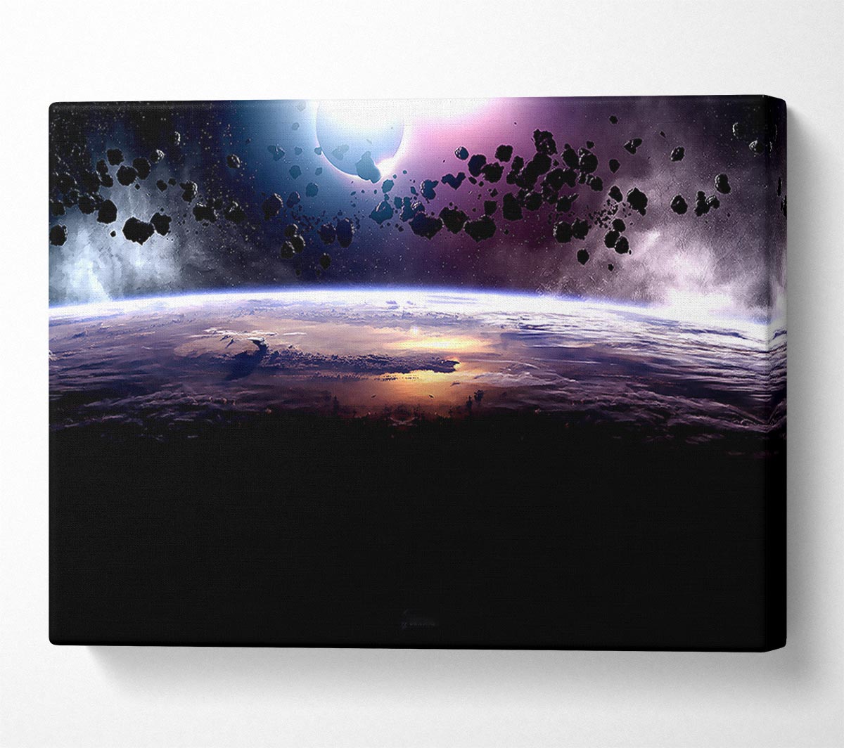 Asteroids Eclipse Canvas Wall Art