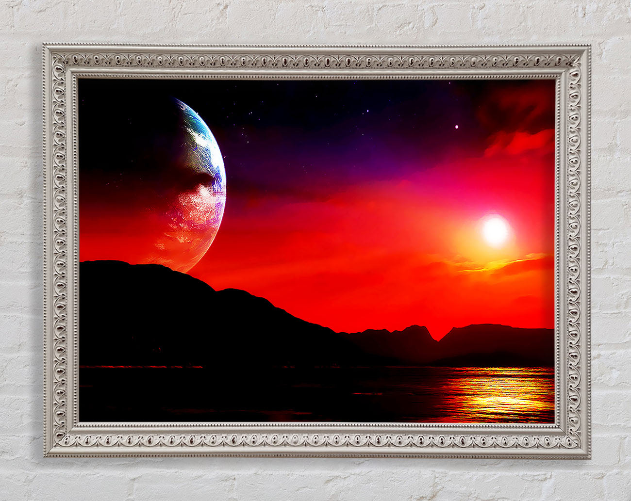 Aliens Planet Framed Wall Art