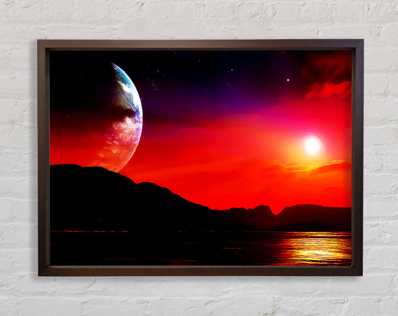 Aliens Planet Framed Wall Art