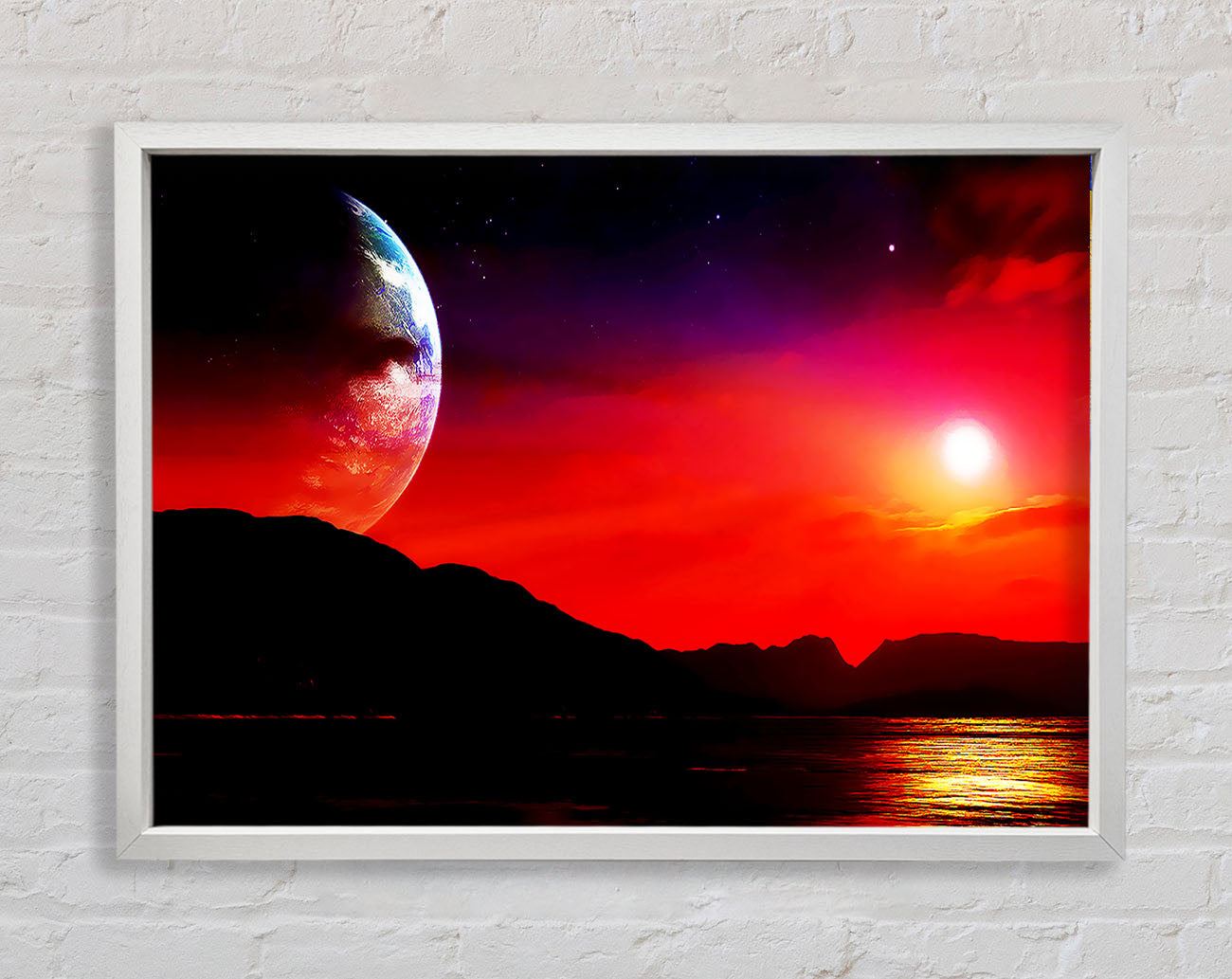 Aliens Planet Framed Wall Art