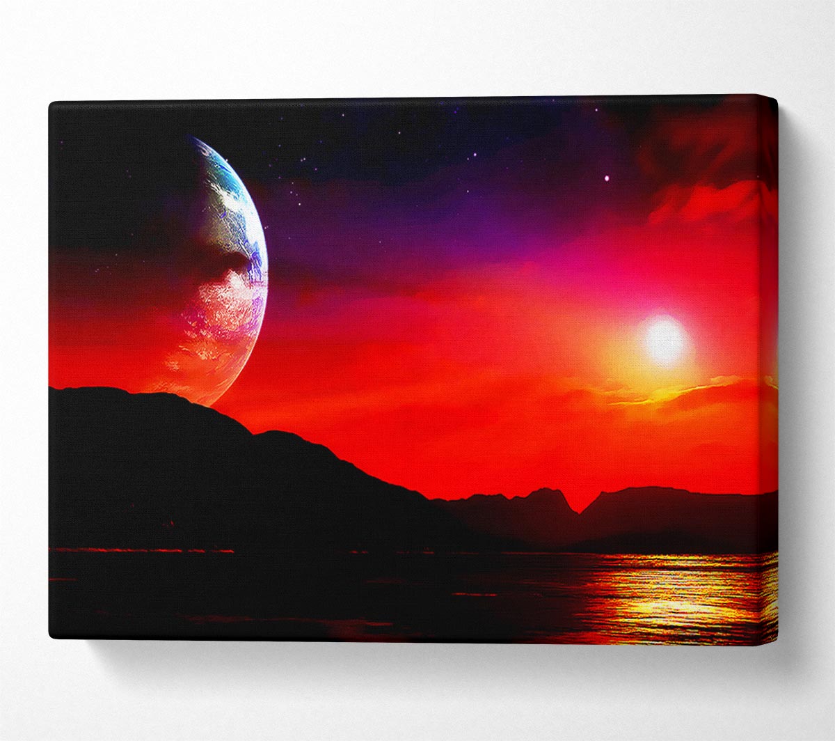 Aliens Planet Canvas Wall Art