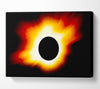 Blazing Sun Behind The Eclipse Canvas Wall Art