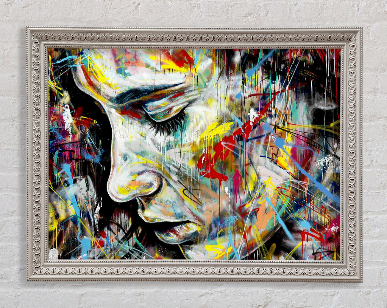 Colourful Woman Framed Wall Art