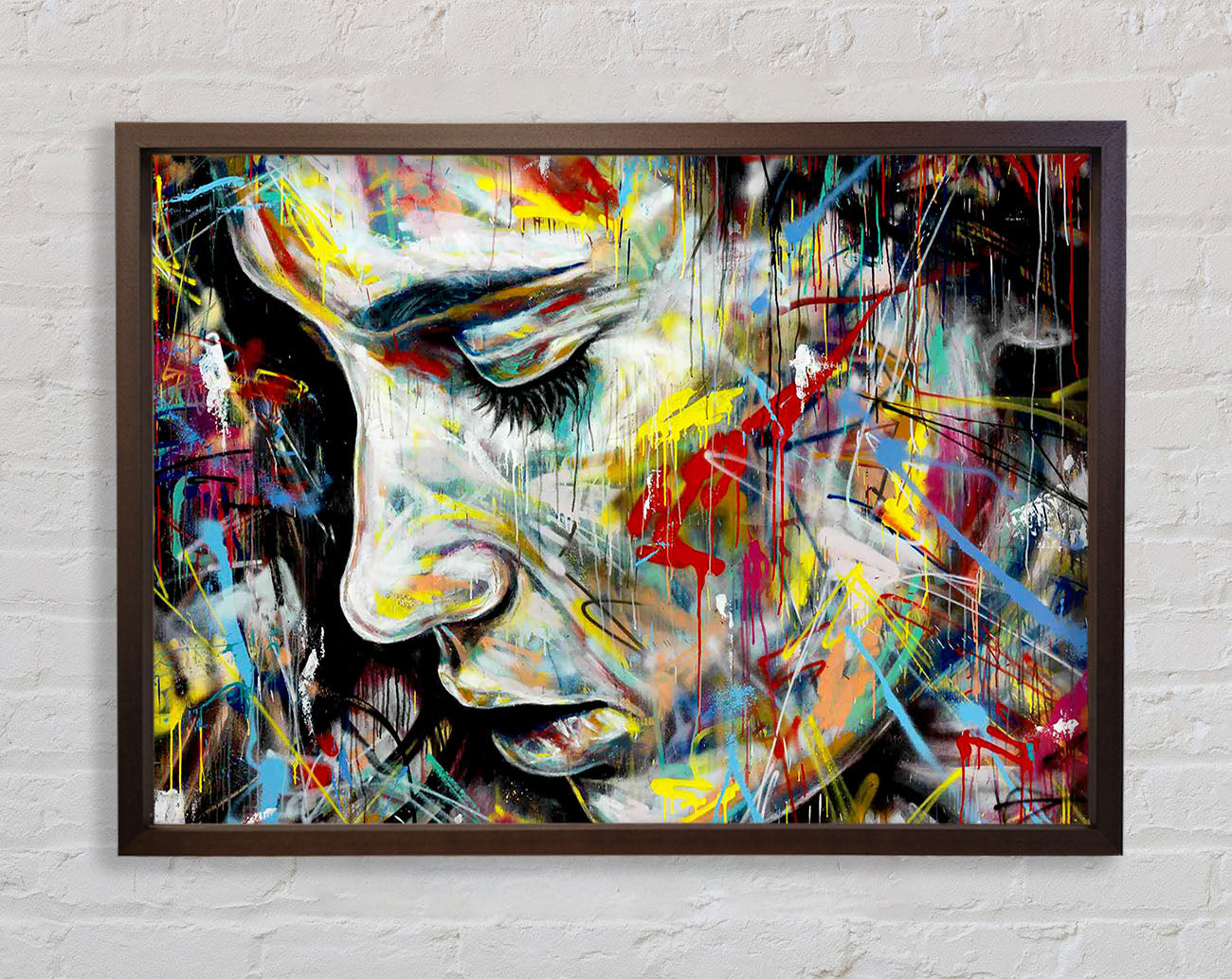 Colourful Woman Framed Wall Art