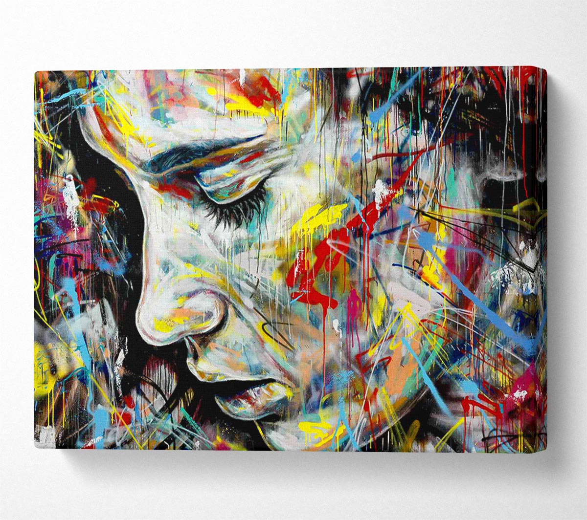 Colourful Woman Canvas Wall Art