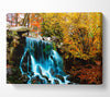 The Autumn Forest Waterfall Canvas Wall Art