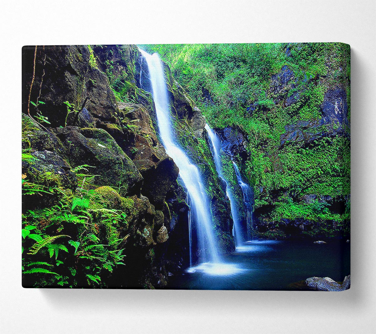 Waterfall Paradise Trio Canvas Wall Art