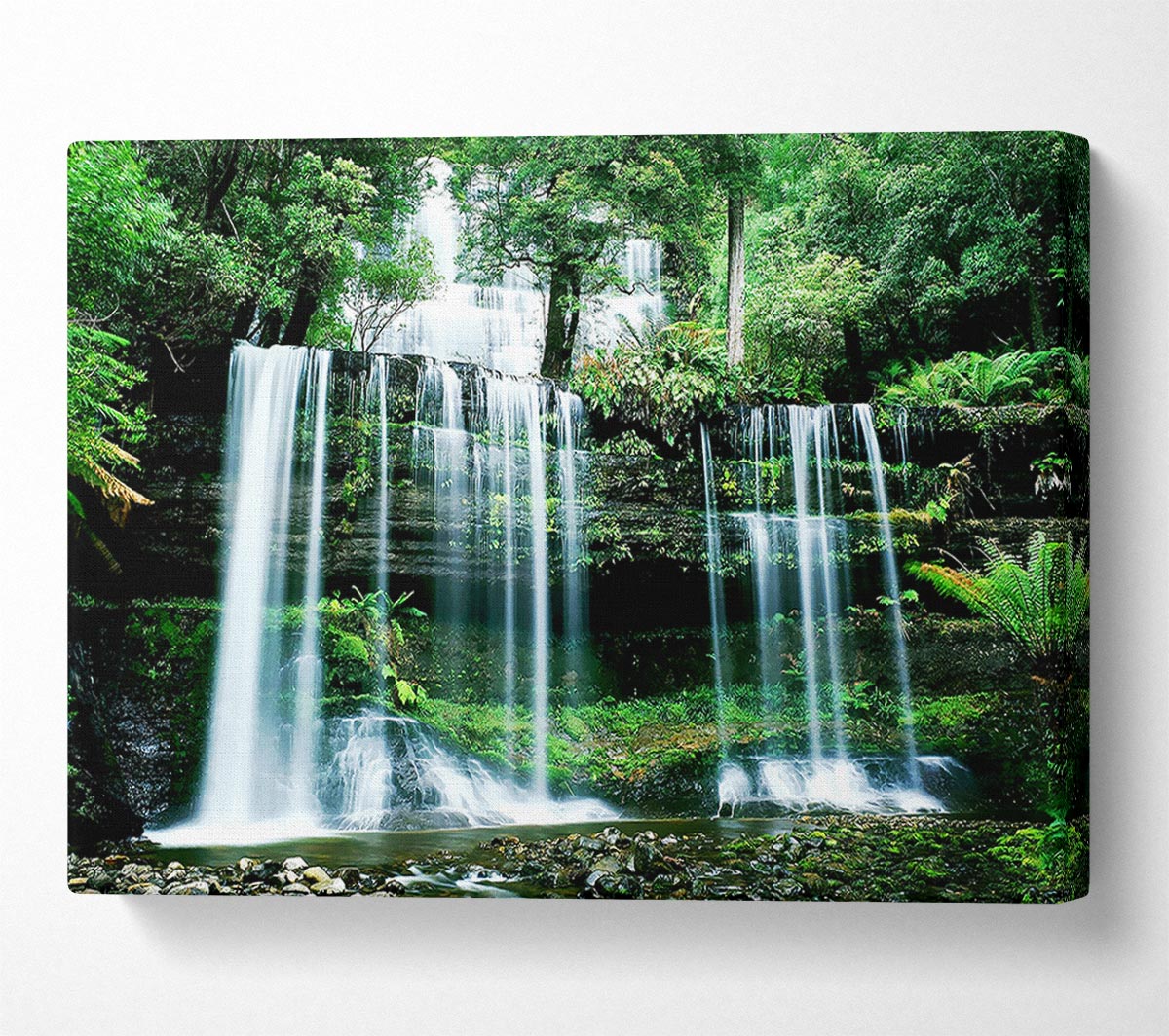 Hidden Forest Waterfall Canvas Wall Art