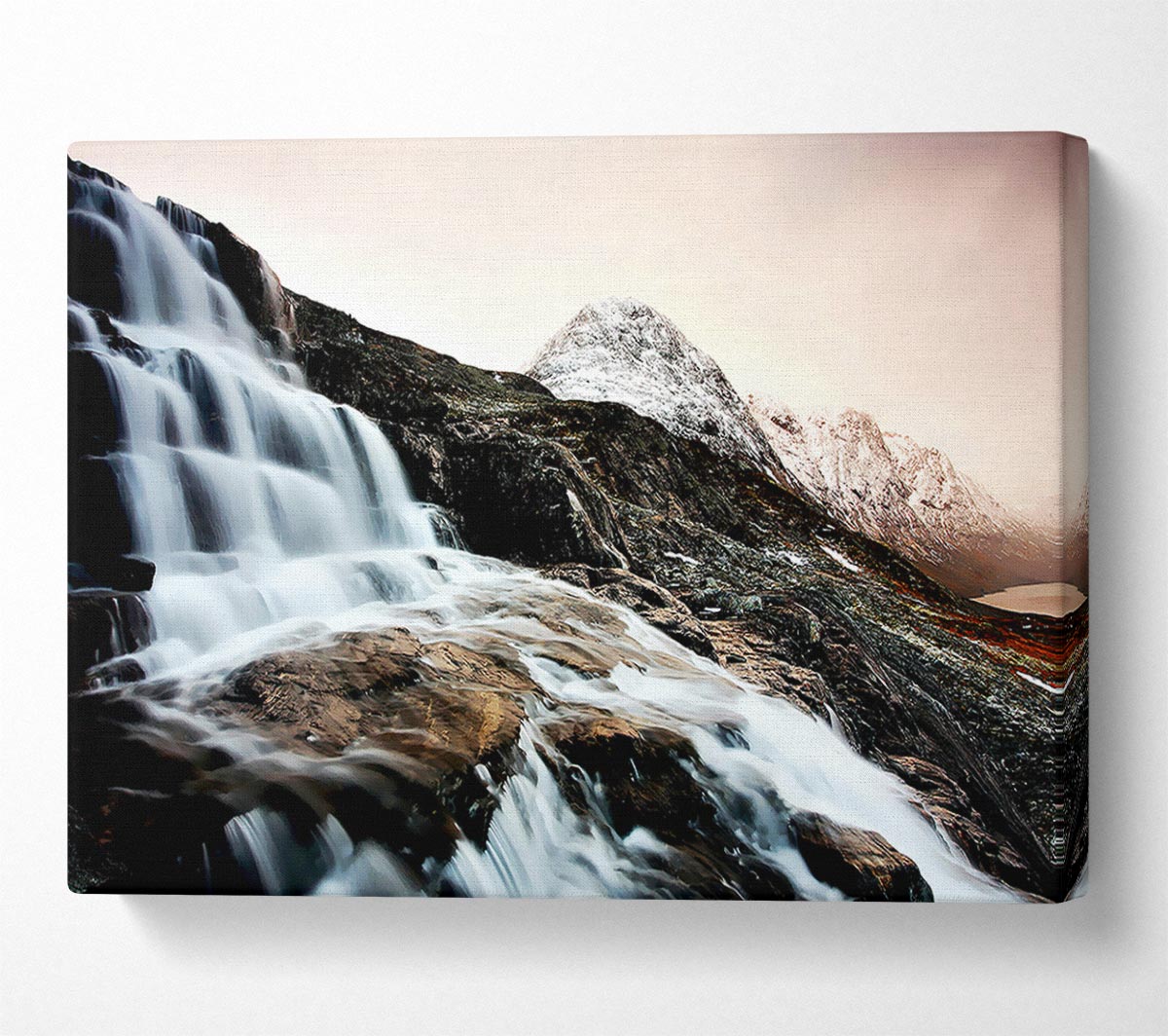 The Waterfall Mountain Canvas Wall Art