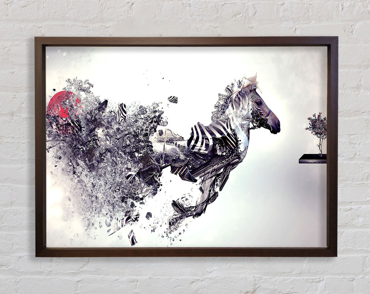 Abstract Zebra Framed Wall Art