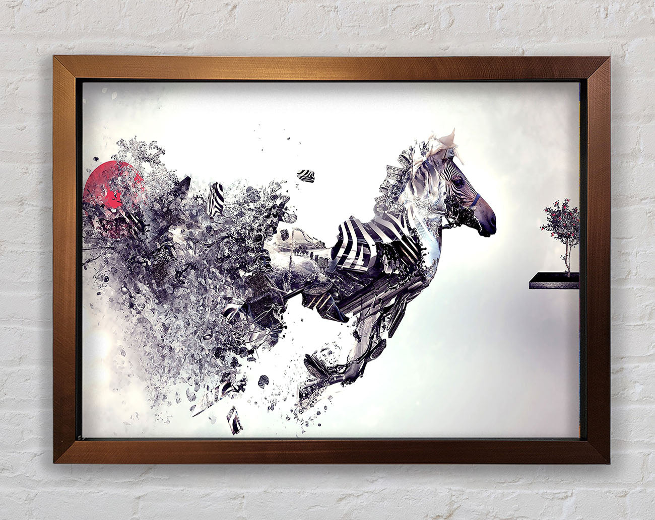 Abstract Zebra Framed Wall Art