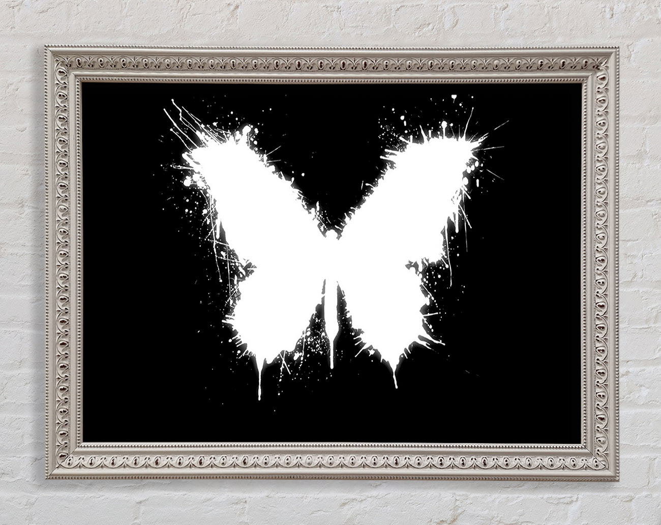 Black And White Butterfly Framed Wall Art