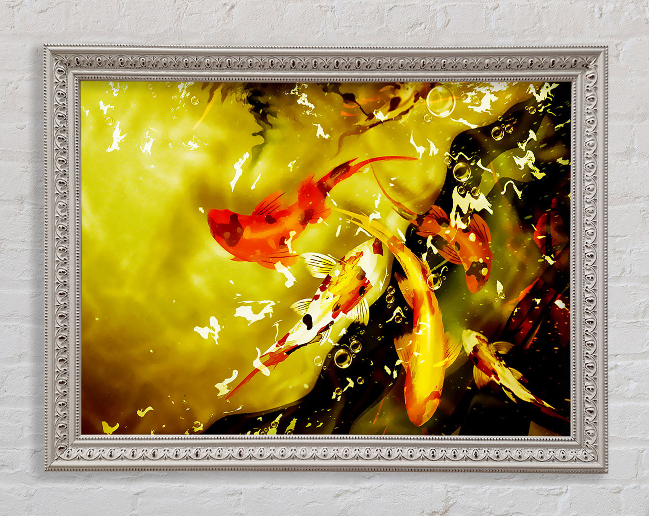 Carp Play Framed Wall Art