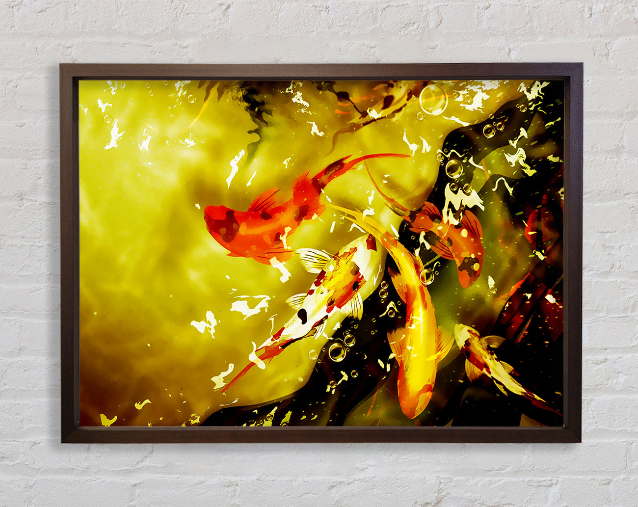 Carp Play Framed Wall Art