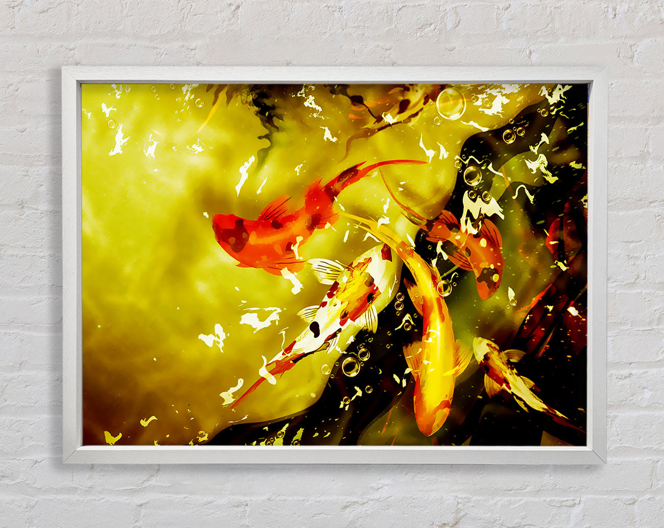 Carp Play Framed Wall Art