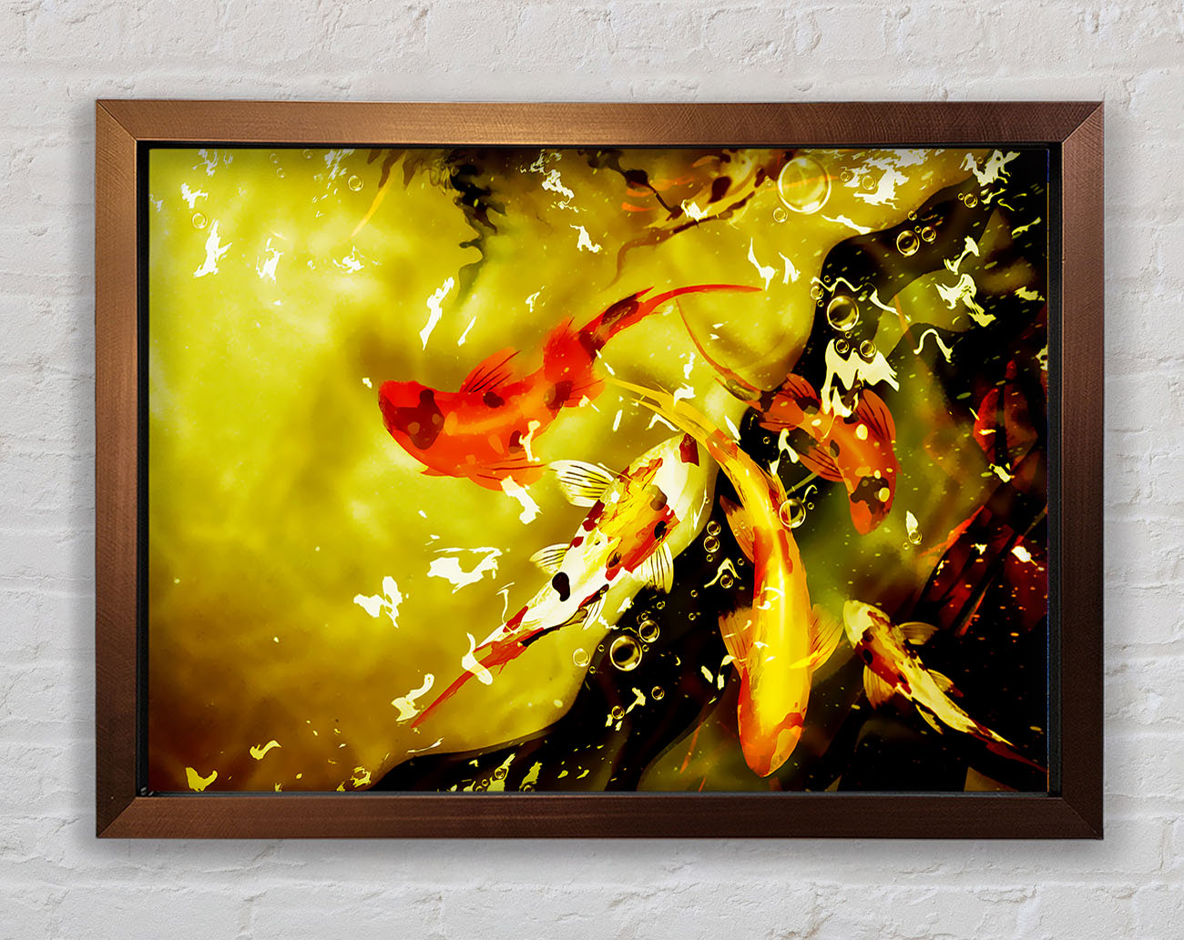 Carp Play Framed Wall Art