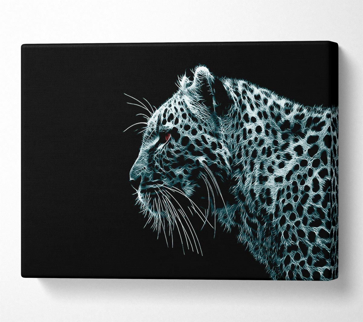 Cheetah Blues Canvas Wall Art