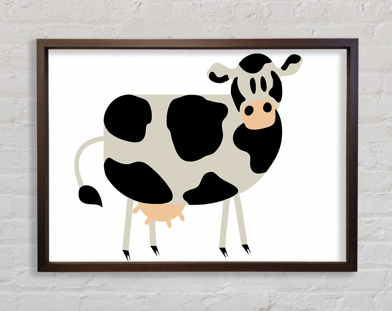 Cow Stare Framed Wall Art