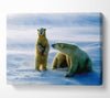Family Of Polar Bears Canvas Wall Art