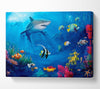 Fish Swirl Ocean Canvas Wall Art