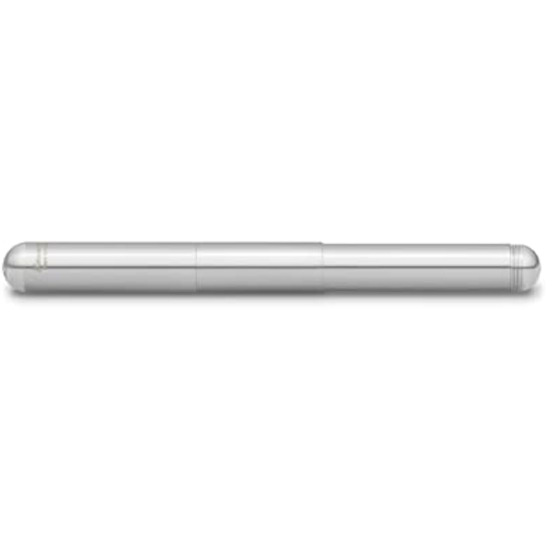 Kaweco SUPRA Fountain Pen Stainless Steel I Exclusive Fountain Pen for Ink Cartridges Including Retro Metal Box I Fountain Pen 16.5 cm I Nib: B (Broad)