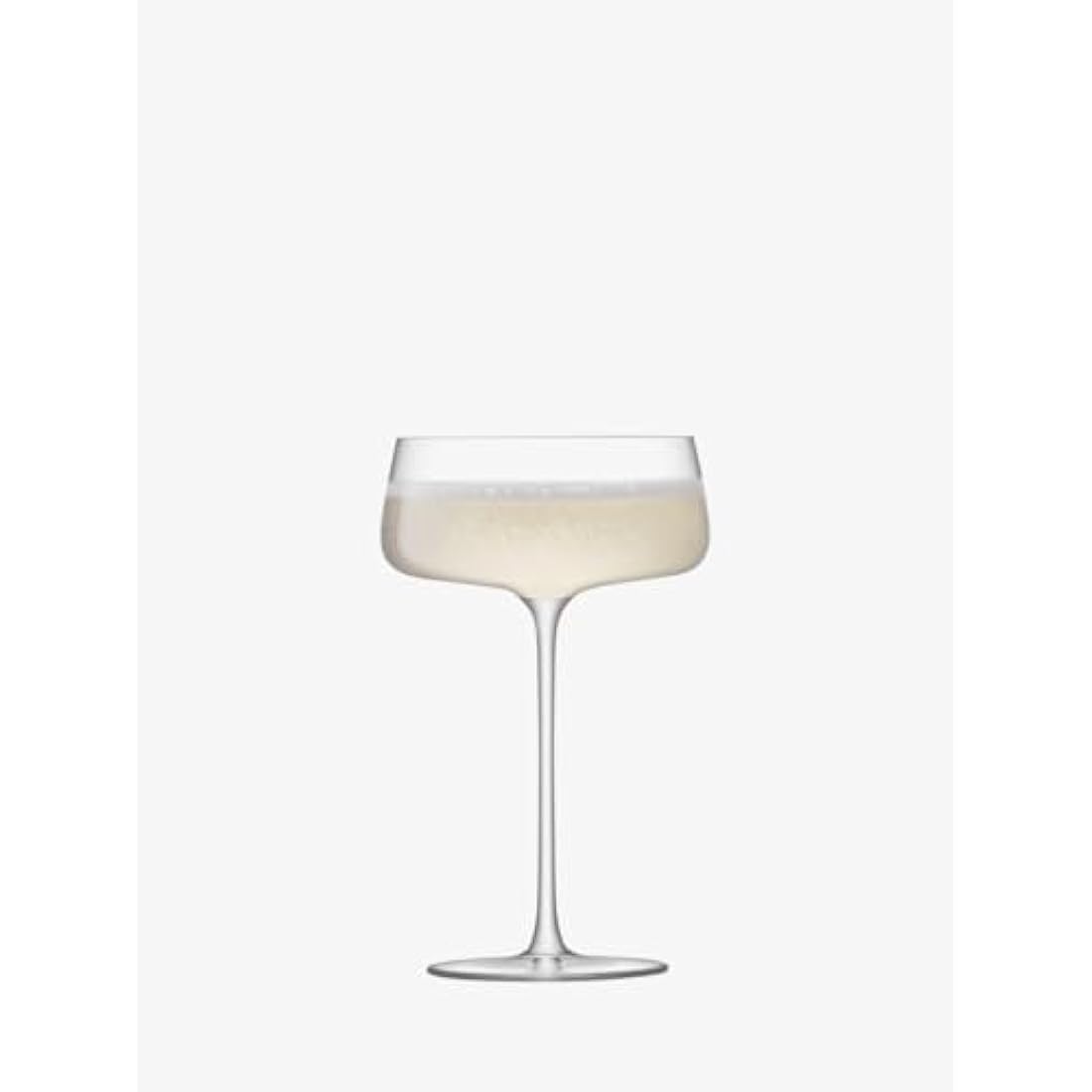 LSA International Metropolitan Champagne Saucer 300ml Clear | Set of 4 | Dishwasher Safe | MW06