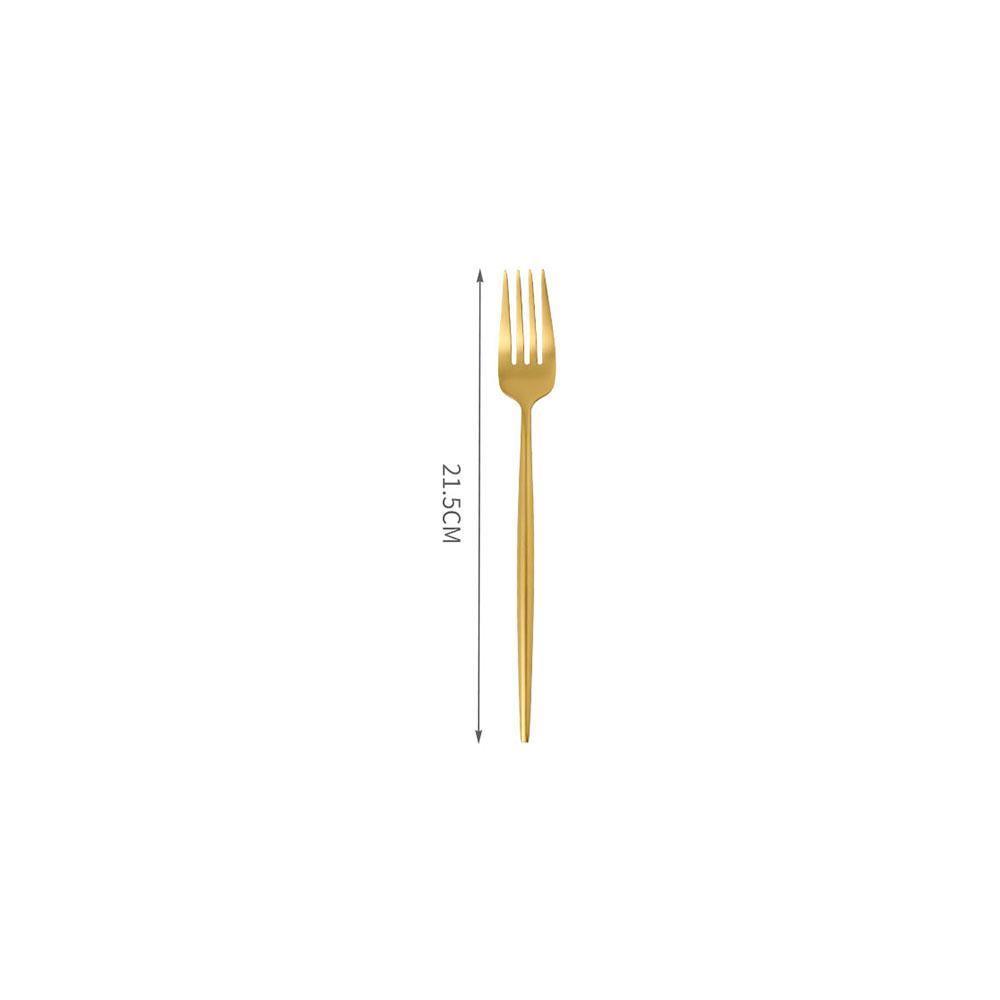 11 Piece Cutlery Set, Gold