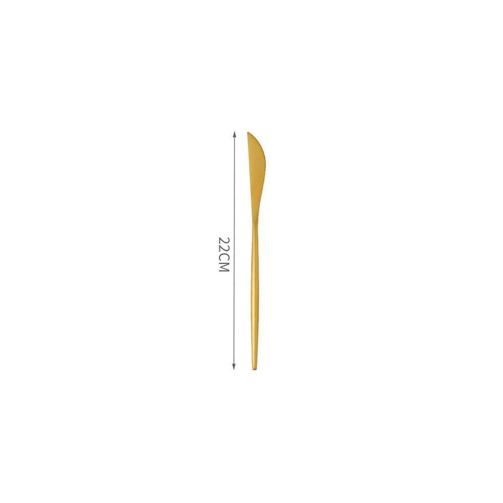 11 Piece Cutlery Set, Gold