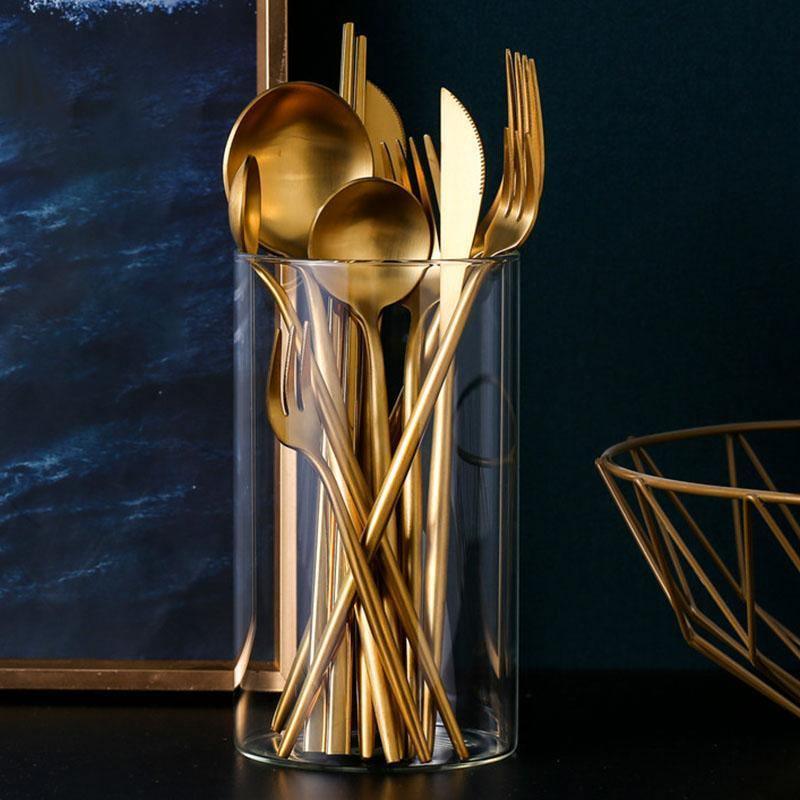 11 Piece Cutlery Set, Gold