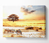 Herd Of Zebras Canvas Wall Art