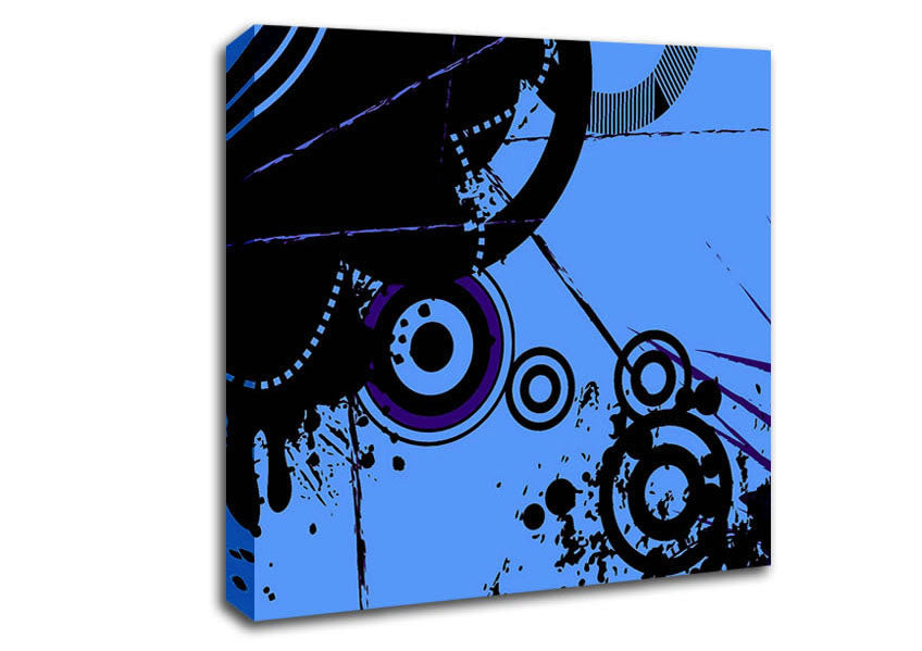 Melting Circles Canvas Wall Art
