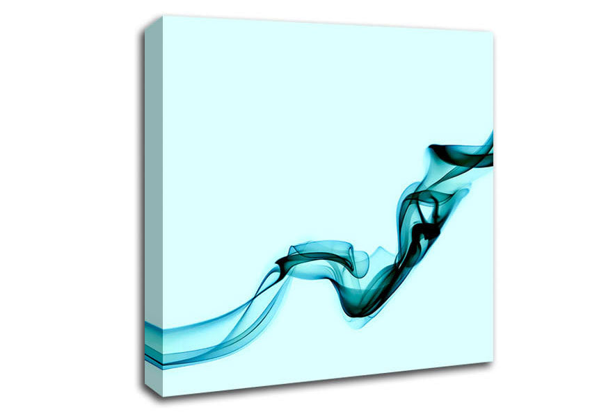 Baby Blue Silk Canvas Wall Art