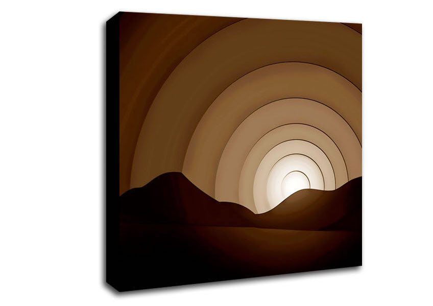 Chocolate Rainbow Horizon Canvas Wall Art
