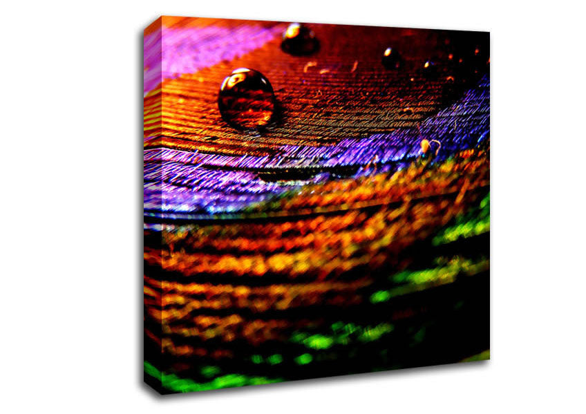Colourful Bubble Ripples Canvas Wall Art