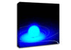 Electric Blue Swirl Canvas Wall Art