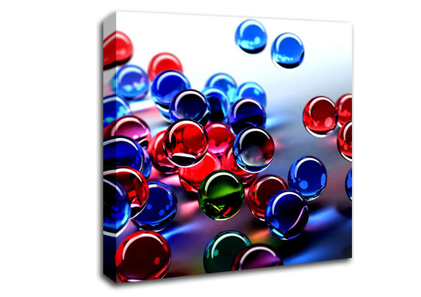 Floating Bubbles Canvas Wall Art
