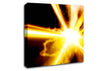 Golden Lightning Bolts Canvas Wall Art