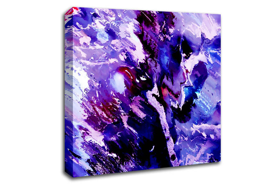 Lilac Nebular Canvas Wall Art