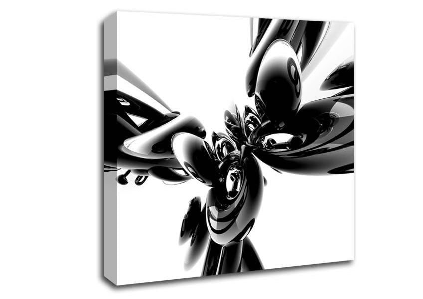 Magic Eight Ball Black n White Canvas Wall Art