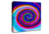 Neon Rainbow Coil Canvas Wall Art